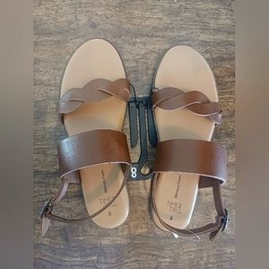 TIME AND TRU NEW WOMENS SIZE 8 BROWN SUMMER SANDALS 🤎